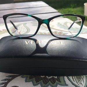 versace green eyeglasses